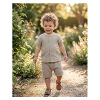 Baba muszlin ing rövidnadrággal New Baby linen