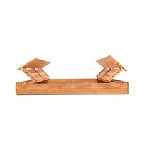 Gyerek fa homokozó fedővel és padokkal Baby Mix 180x180 cm