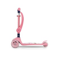 FUZZY háromkerekű üléses-scooter egyensúlyozó roller gyerekeknek pink