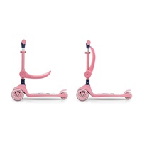 FUZZY háromkerekű üléses-scooter egyensúlyozó roller gyerekeknek pink