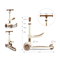 FUZZY háromkerekű üléses-scooter egyensúlyozó roller gyerekeknek classic