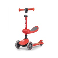 FUZZY háromkerekű üléses-scooter egyensúlyozó roller gyerekeknek red