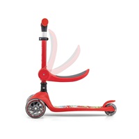 FUZZY háromkerekű üléses-scooter egyensúlyozó roller gyerekeknek red