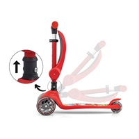FUZZY háromkerekű üléses-scooter egyensúlyozó roller gyerekeknek red