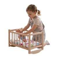 Fa babaágy-bölcső ágyneművel Baby Mix bears