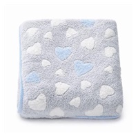 Baba takaró New Baby 80x90 heart blue