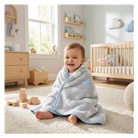 Baba takaró New Baby 80x90 heart blue