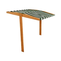 Tető a gyermek fa homokozóhoz Baby Mix 120x120 cm zöld-fehér (sérült csomagolás)