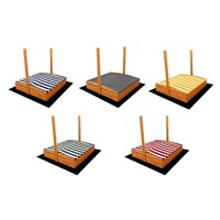 Tető a gyermek fa homokozóhoz Baby Mix 120x120 cm zöld-fehér (sérült csomagolás)