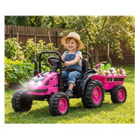 Elektromos vontató pótkocsival Milly Mally Farmer rózsaszín