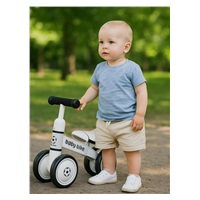 Gyerek futóbicikli Baby Mix Baby Bike Fekete-fehér foci (Újszerű)