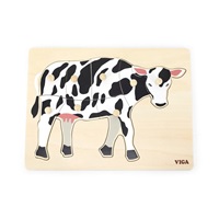 Gyermek fa puzzle Viga Cow