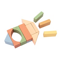 Safari fa építőkockák 120 db Montessori Baby Mix