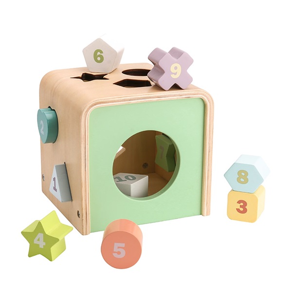 Montessori formabedobó kocka Baby Mix