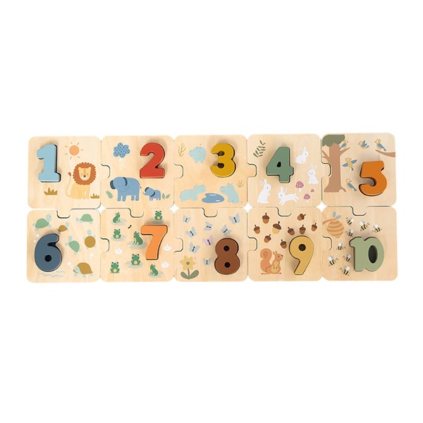 Fa számpuzzle a legkisebbeknek Baby Mix