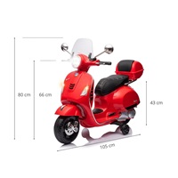 Elektromos roller Milly Mally Vespa GTS Super red