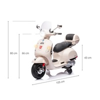 Elektromos roller Milly Mally Vespa GTS Super white