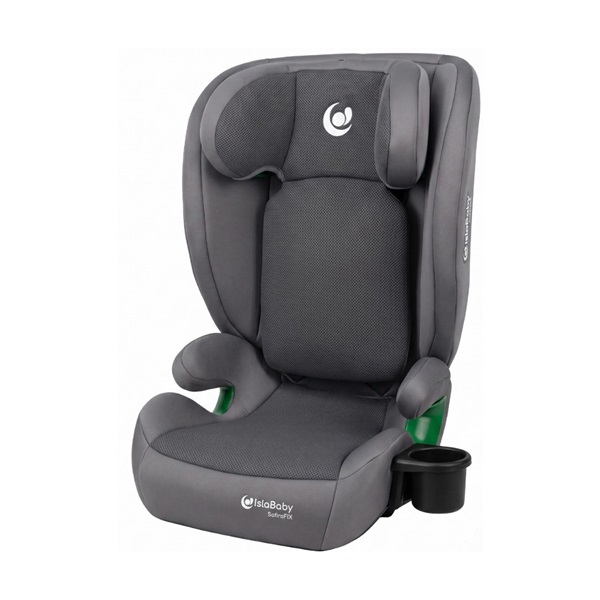 IslaBaby SafiroFix i-Size – autósülés 100–150 cm, 15–36 kg, ISOFIX rendszerrel | Mesh Grey