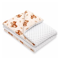 Gyermek pléd Minky New Baby Sweet baby bears 80x100 cm