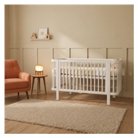 Gyermek ovális babaágy New Baby Klára fehér