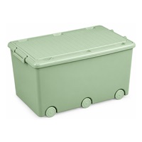 Univerzális játékdoboz kerekeken Tega light green