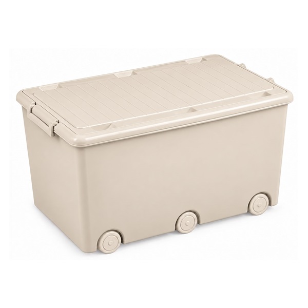 Univerzális játékdoboz kerekeken Tega light beige