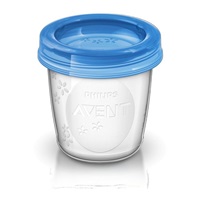 Via pohár szet tetővel Avent 180 ml - 5 db